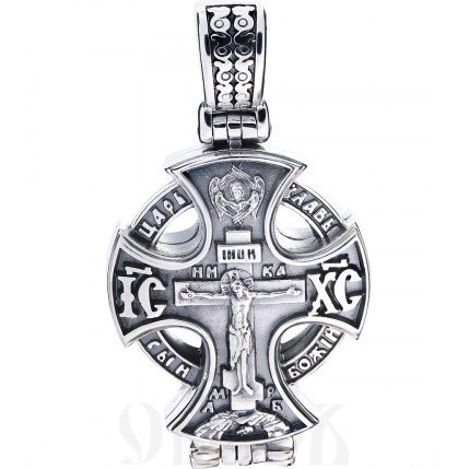 крест мощевик казанская икона божией матери, серебро 925 проба (арт. 737-с)